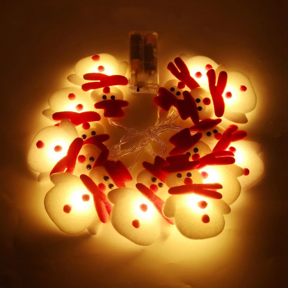 CHRISTMAS SNOWMAN STRING LIGHTS